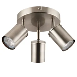 Talbot Brushed Nickel 3-Spot Plate