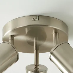 Talbot Brushed Nickel 3-Spot Plate
