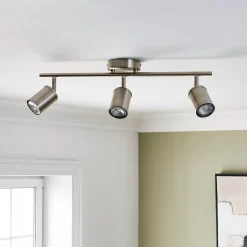 Talbot Brushed Nickel 3-Spot Bar
