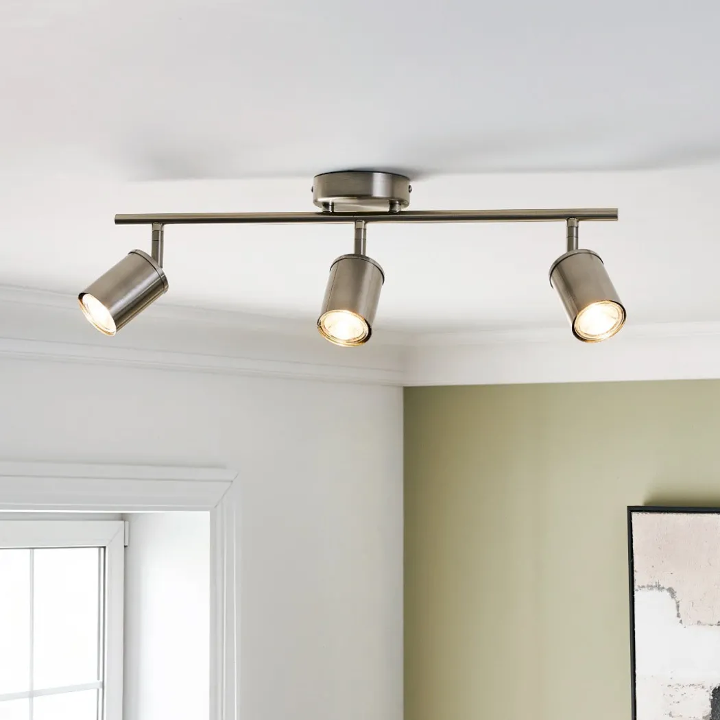 Talbot Brushed Nickel 3-Spot Bar