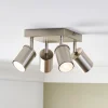 Talbot 4-Light Brushed Nickel Spot Plate