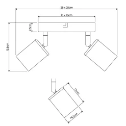 Talbot 4-Light Brushed Nickel Spot Plate