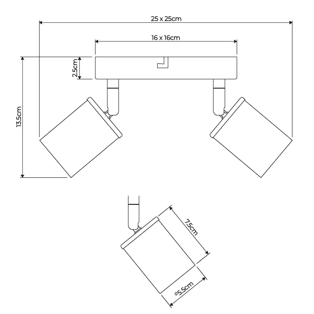 Talbot 4-Light Brushed Nickel Spot Plate