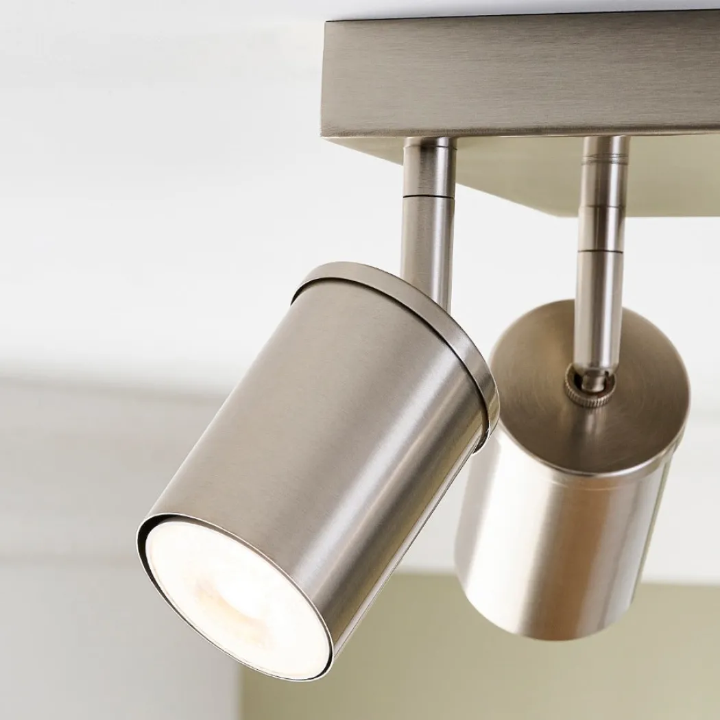 Talbot 4-Light Brushed Nickel Spot Plate