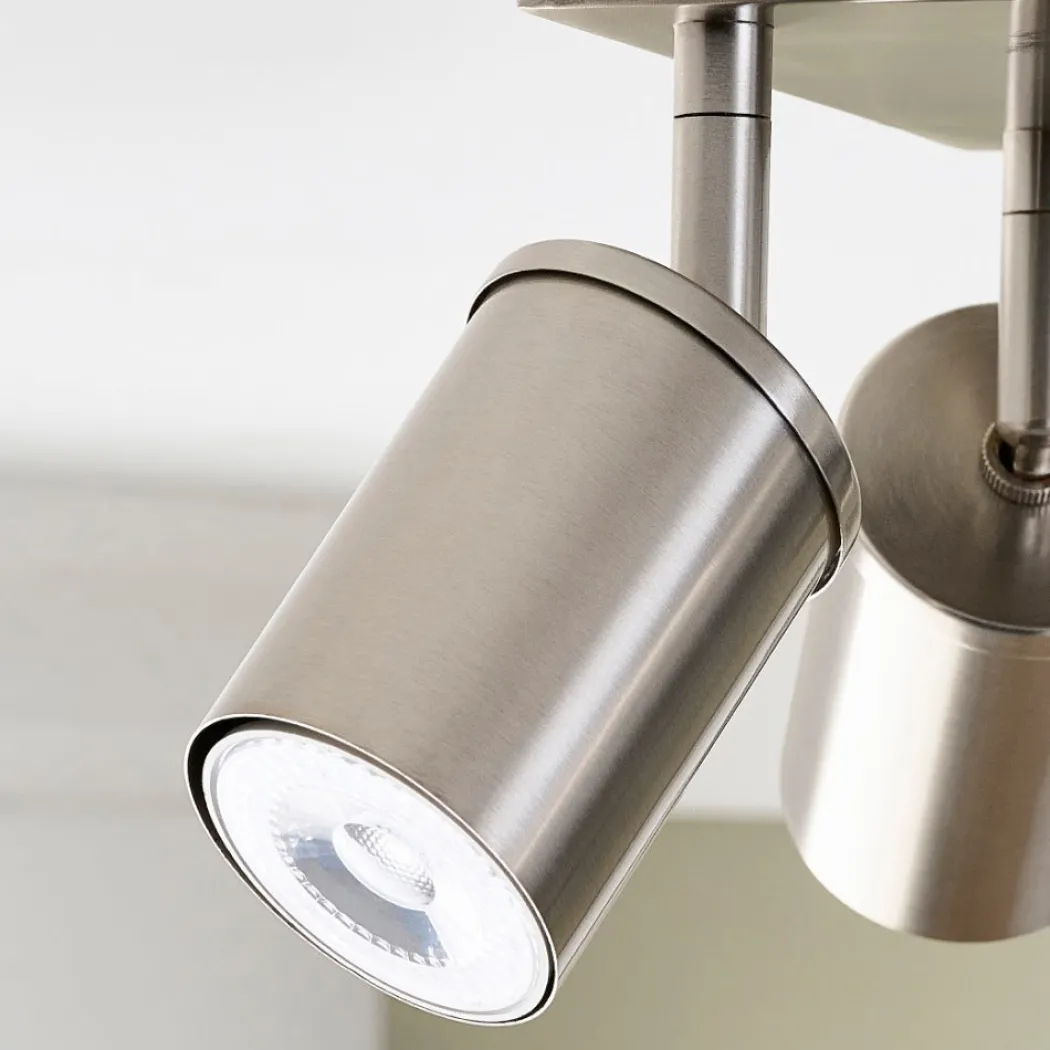 Talbot 4-Light Brushed Nickel Spot Plate