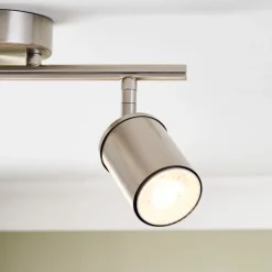 Talbot 2-Light Brushed Nickel Spotlight Bar