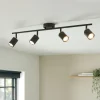 Talbot Matte Black 4-Spot Bar