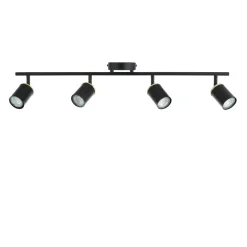 Talbot Matte Black 4-Spot Bar