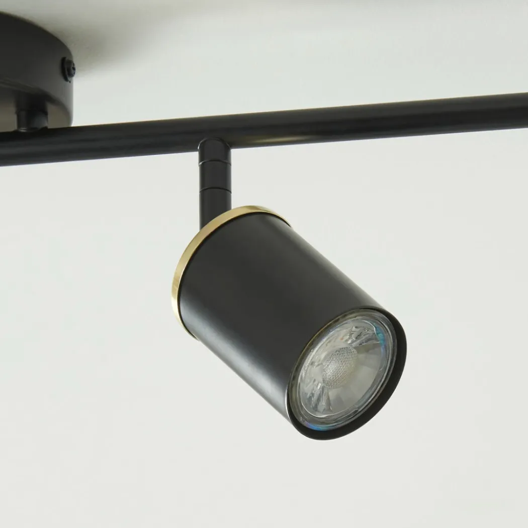 Talbot Matte Black 4-Spot Bar