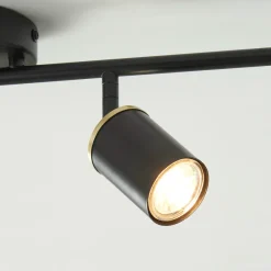 Talbot Matte Black 4-Spot Bar