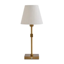 Taliah Antique Brass Rechargeable Table Lamp