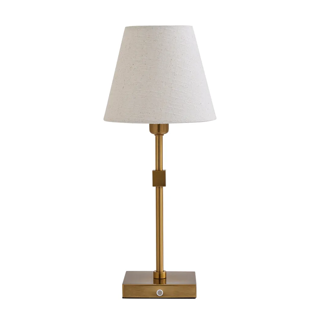 Taliah Antique Brass Rechargeable Table Lamp
