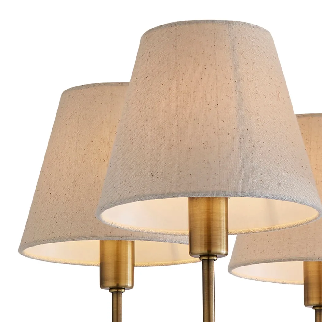 Taliah 5-Light Antique Brass Semi-Flush Ceiling Light