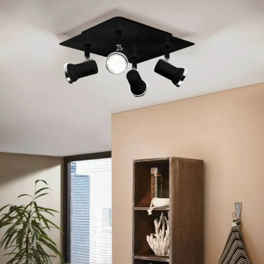 Tamara 4 Light LED IP44 Spotlight Black