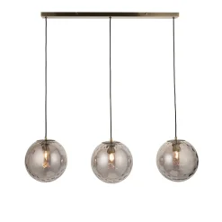 Tamara 3-Light Antique Brass Pendant Bar