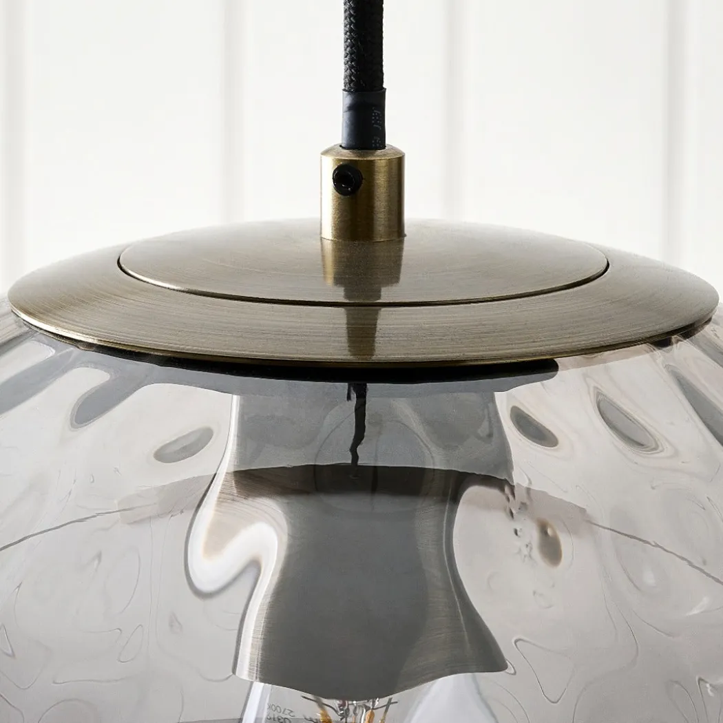 Tamara 3-Light Antique Brass Pendant Bar