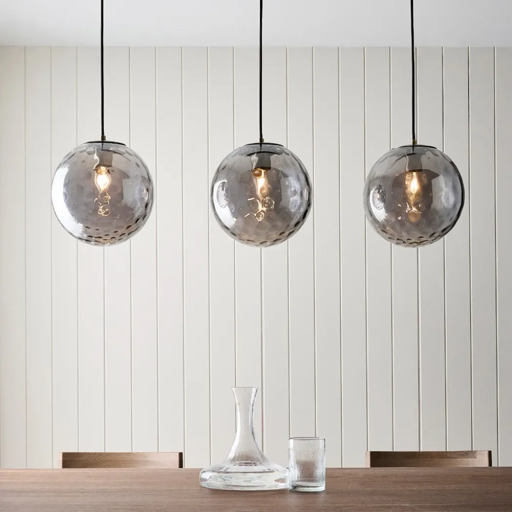 Tamara 3-Light Antique Brass Pendant Bar