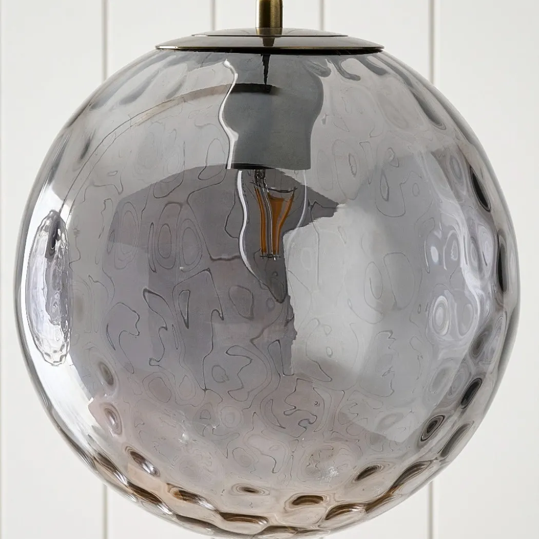 Tamara 3-Light Antique Brass Pendant Bar