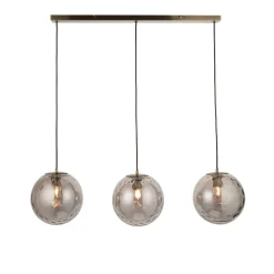 Tamara 3-Light Antique Brass Pendant Bar