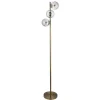Tamara 3-Light Antique Brass Floor Lamp