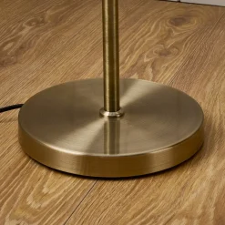 Tamara 3-Light Antique Brass Floor Lamp