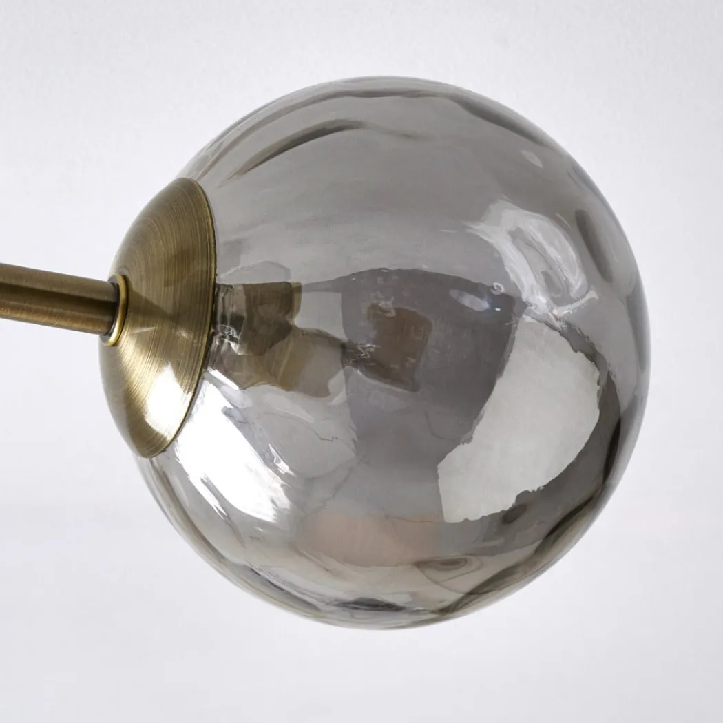 Tamara 4-Light Antique Brass Semi-Flush Ceiling Light