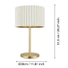 Tamaresco Gold Table Lamp with White Shade