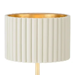Tamaresco Gold Table Lamp with White Shade