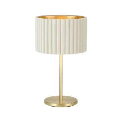 Tamaresco Gold Table Lamp with White Shade