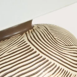 Tangier Cream & Brown Ceramic Table Lamp