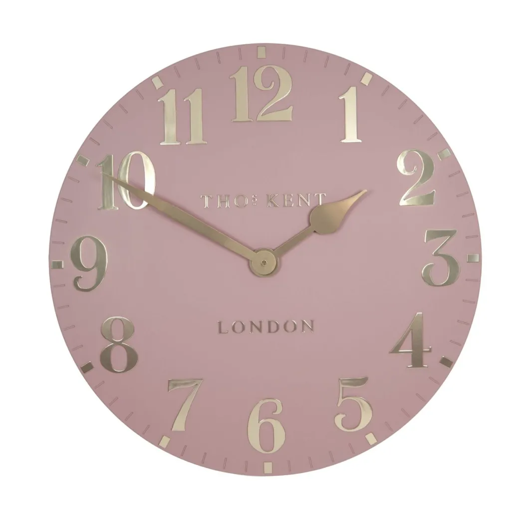 Thomas Kent 12" Arabic Wall Clock Blush Pink
