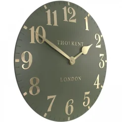Thomas Kent 20" Arabic Wall Clock Lichen Green