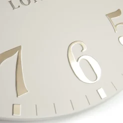 Thomas Kent 12" Arabic Wall Clock Oatmeal