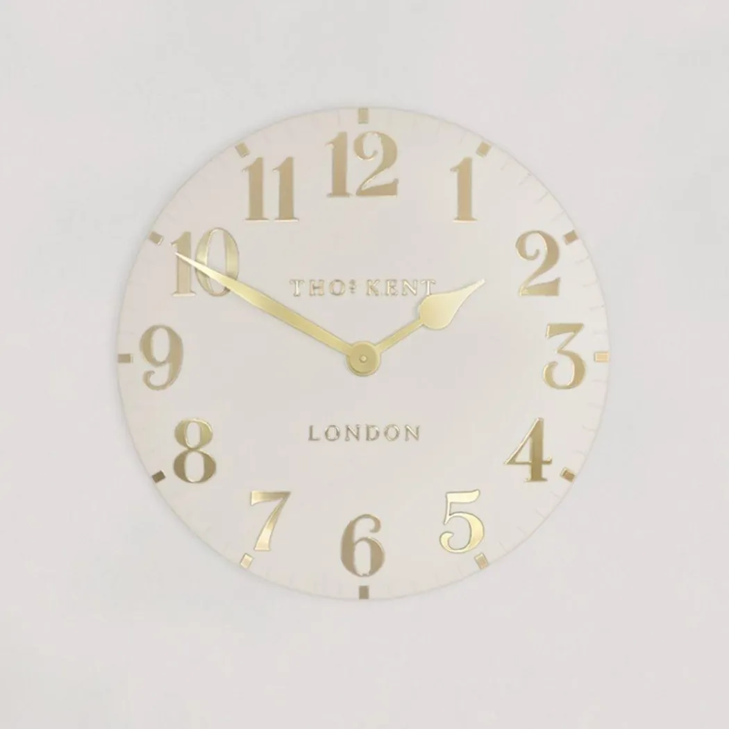Thomas Kent 12" Arabic Wall Clock Oatmeal