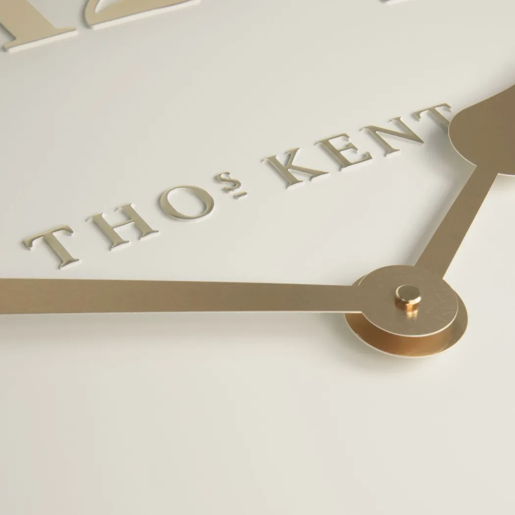 Thomas Kent 12" Arabic Wall Clock Oatmeal