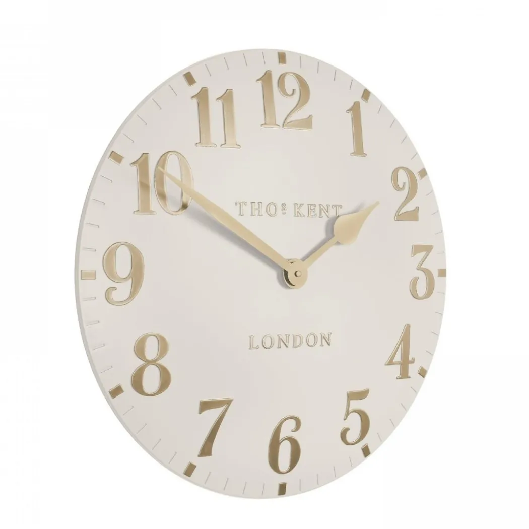 Thomas Kent 12" Arabic Wall Clock Oatmeal