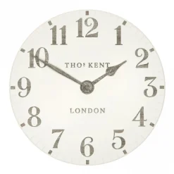 Thomas Kent 12" Arabic Wall Clock Limestone