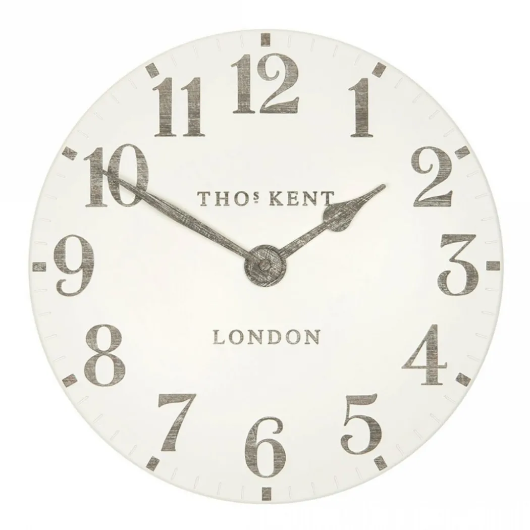 Thomas Kent 12" Arabic Wall Clock Limestone