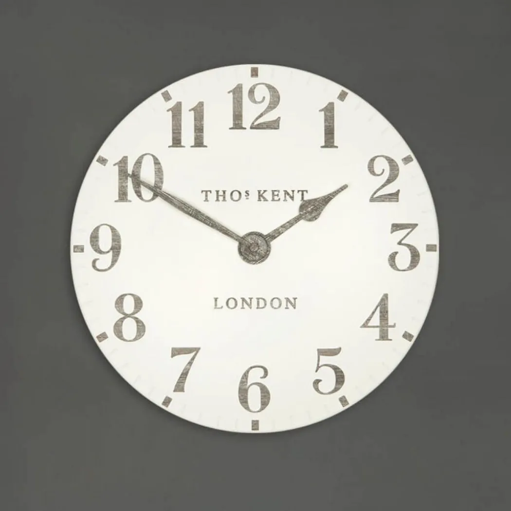 Thomas Kent 12" Arabic Wall Clock Limestone