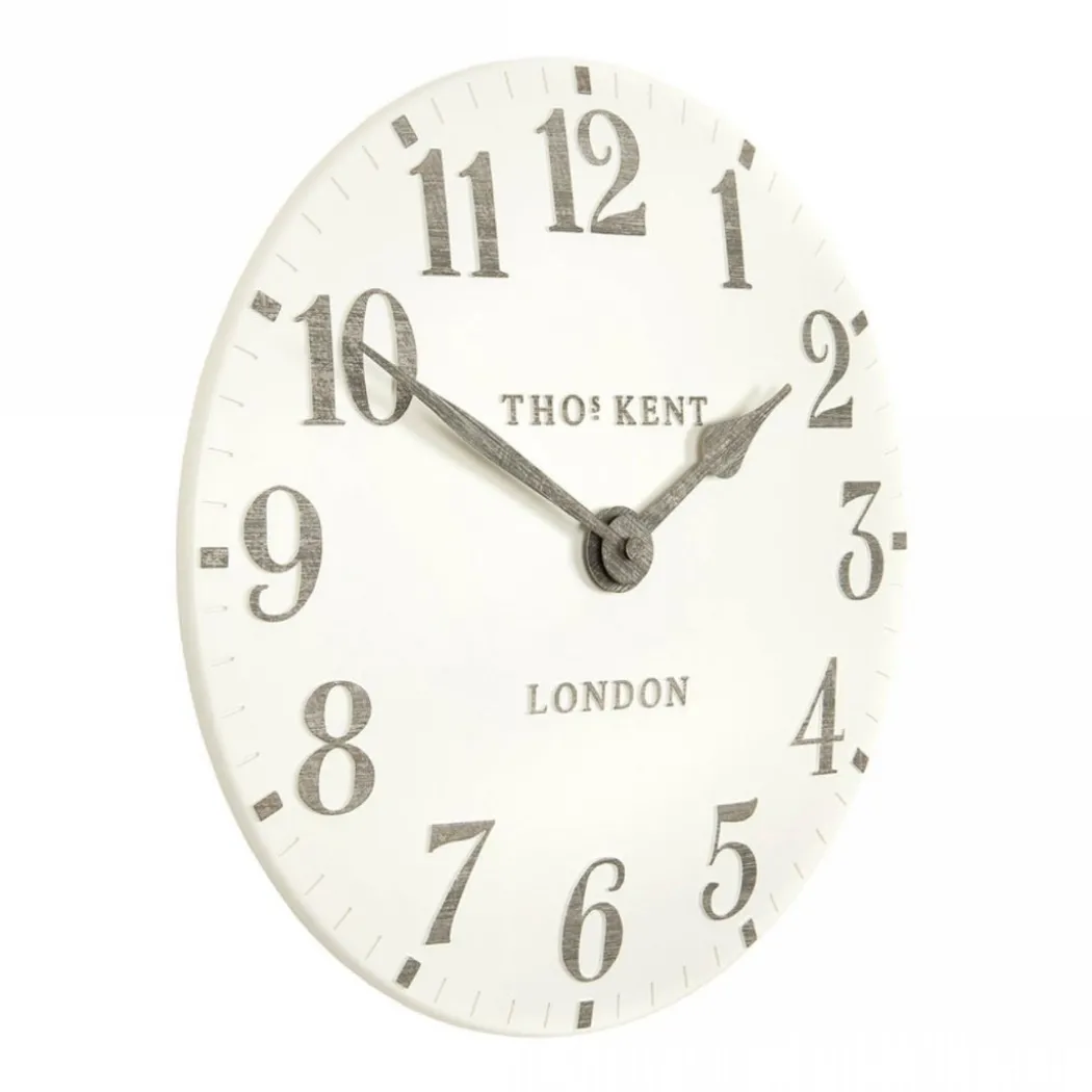 Thomas Kent 12" Arabic Wall Clock Limestone
