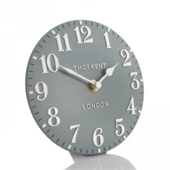 Thomas Kent Arabic Mantel Clock Flax Blue