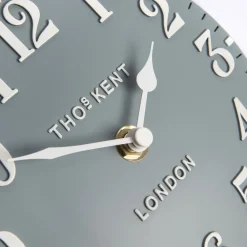 Thomas Kent Arabic Mantel Clock Flax Blue