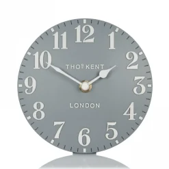 Thomas Kent Arabic Mantel Clock Flax Blue