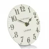 Thomas Kent Arabic Mantel Clock Limestone