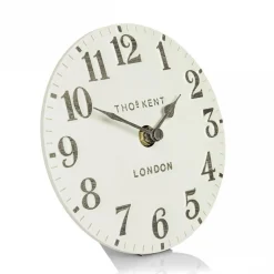 Thomas Kent Arabic Mantel Clock Limestone