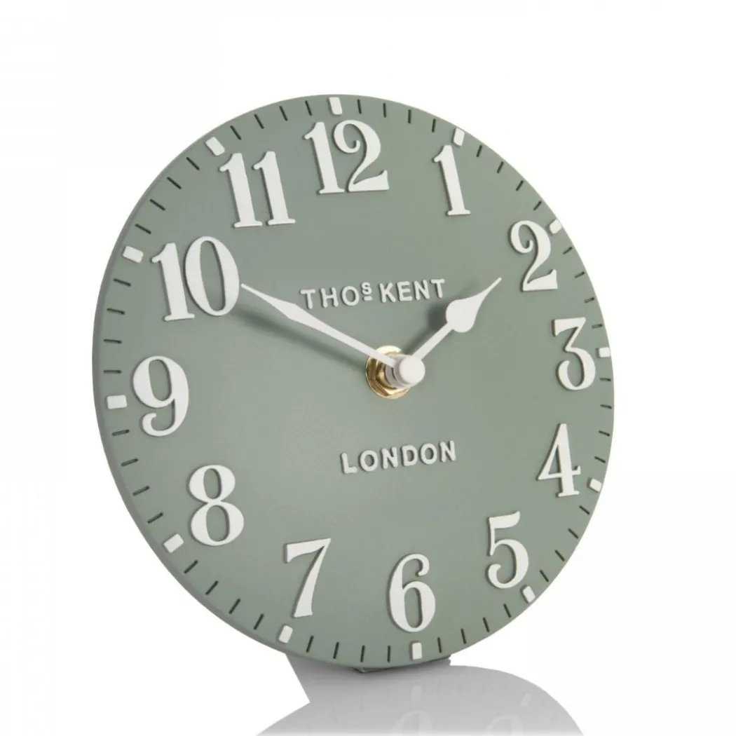 Thomas Kent Arabic Mantel Clock Seagrass