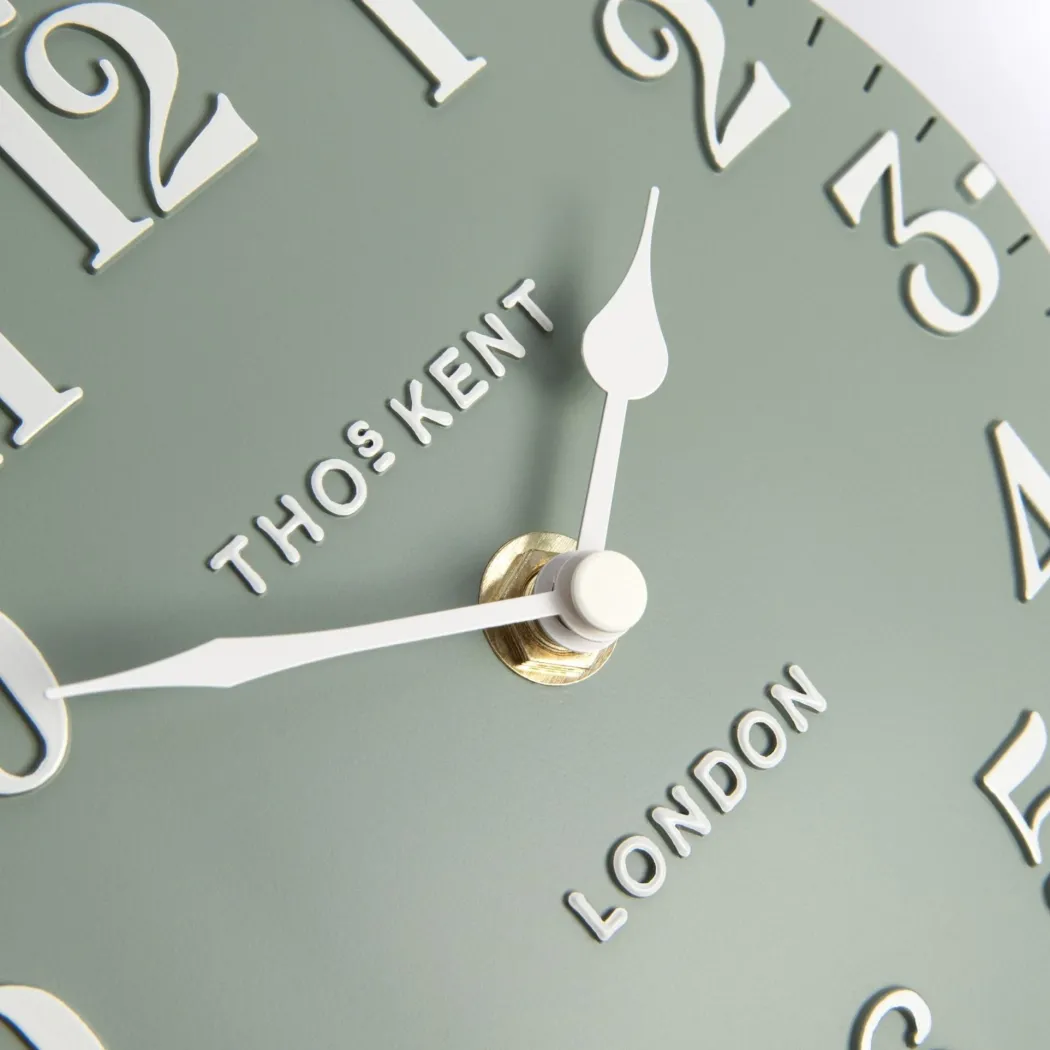 Thomas Kent Arabic Mantel Clock Seagrass