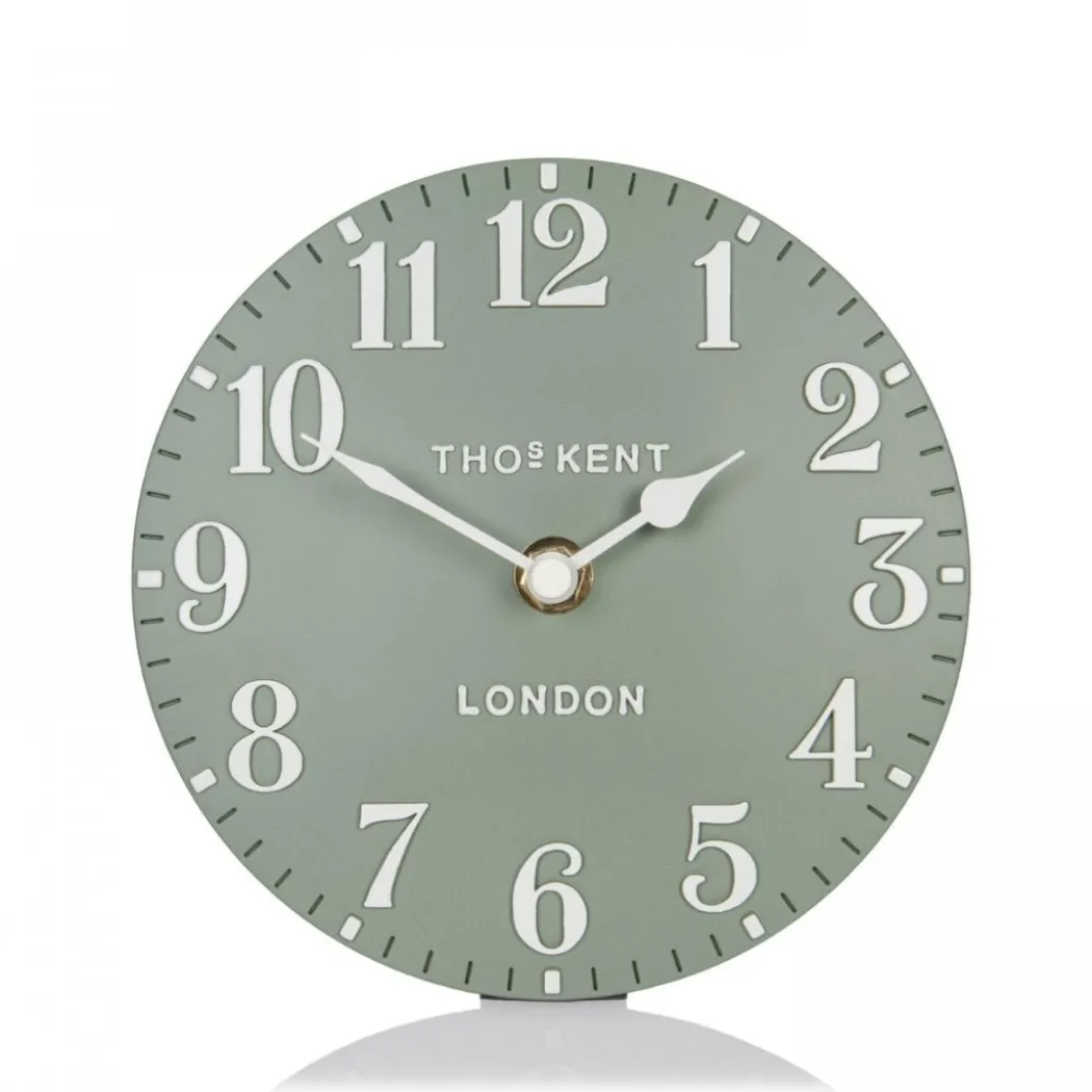 Thomas Kent Arabic Mantel Clock Seagrass