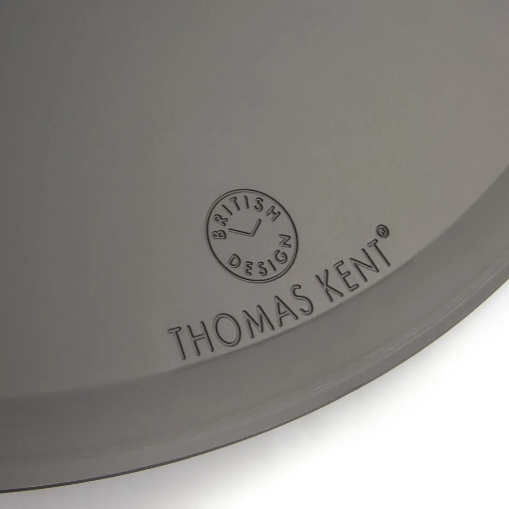 Thomas Kent Mulberry 20" Wall Clock Graphite Silver