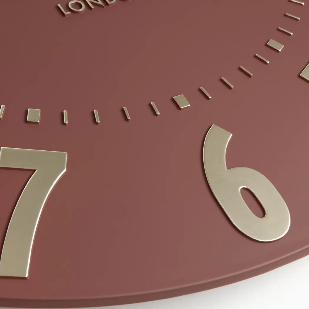 Thomas Kent Mulberry 20" Wall Clock Auburn